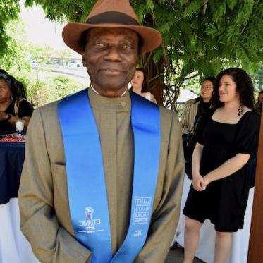 man wearing a stole