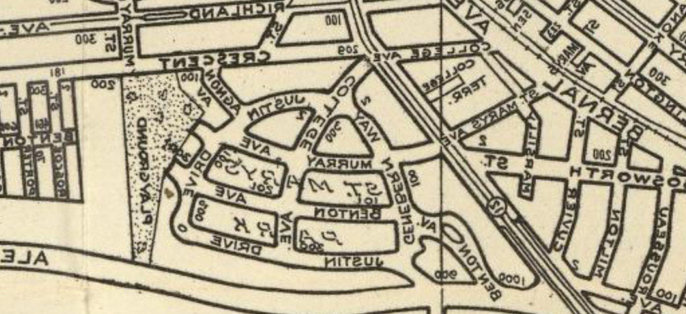 image of a map of SMC's original location in San Francisco